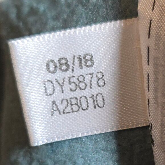 Adidas Crewneck Sweatshirt Womens Medium Sage Green 3 Stripe Athleisure Athletic - Picture 9 of 9